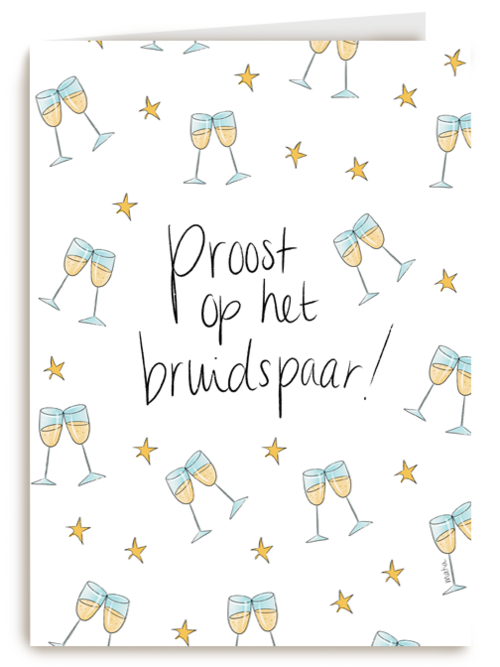 Proost Bruidspaar Champagne Matia Studio