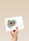 Trouwen fotokader met hart just married