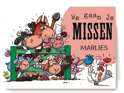 funny mail we gaan je missen