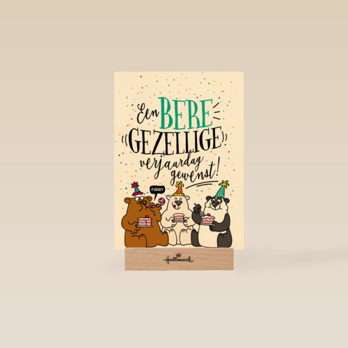 verjaardagskaart een beregezellige verjaardag gewenst