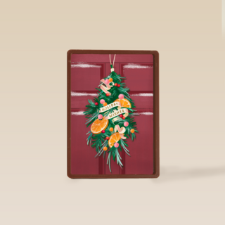 Kerstkaart happy holidays