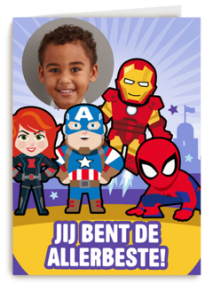 Marvel kaart jij bent de allerbeste