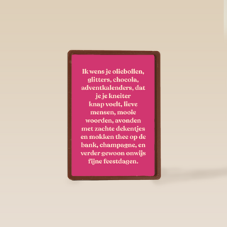 Kerstkaart Andc ik wens je