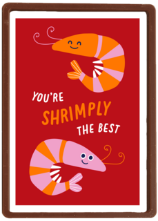 Compliment kaart you are shrimply the best