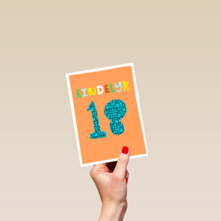 Verjaardagskaart Eindelijk 18 jongen man