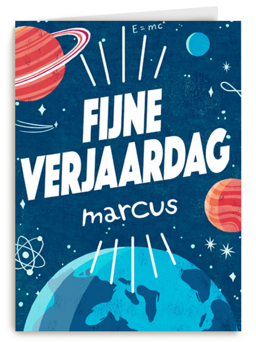 een verjaardag uit de ruimte