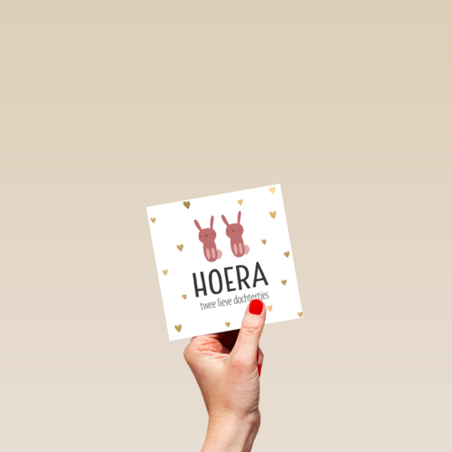 geboorte meerling meisjes hoera lieve dochtertjes