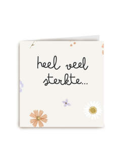 Condoleance sterkte bloementjes