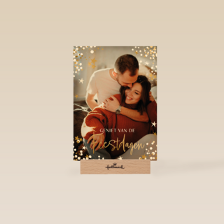 Geniet van de feestdagen foto kaart