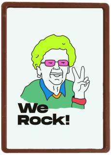 Vriendschap kaart we rock