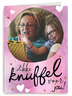 zomaar fotokaart een dikke knuffel voor jou
