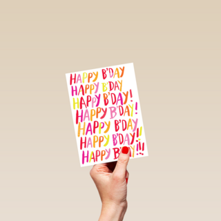 colourfull happy bday