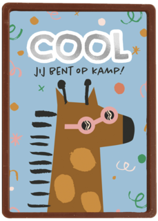Giraf op kamp