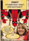 Deadpool sarcastic birthday card