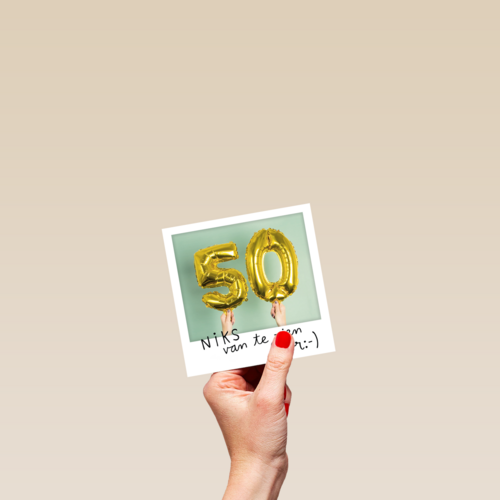 polaroid 50 jaar oud vijftig