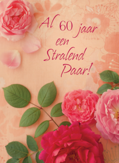 Huwelijkskaart al 60 jaar een stralend paar