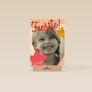 fotokaart kinderfeestje zoveel jaar