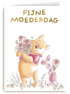 moederdag kaart winnie the pooh fijne moederdag