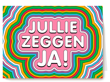 Verlovingskaart jullie zeggen ja