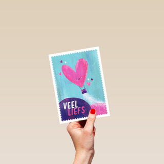 Kinderpostzegels - Veel liefs
