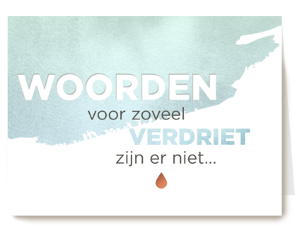 woorden voor zoveel verdriet