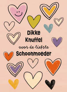 Moederdag dikke knuffel paars