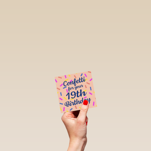 confetti for your 19th birthday