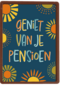 Pensioen kaart zonnetjes