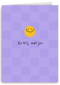 Zo blij met jou smiley collega