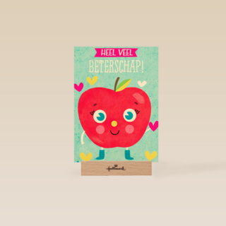 Beterschapskaart appel heel veel beterschap