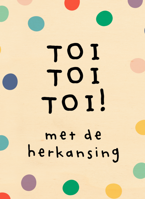Gezakt kaart toi toi toi met de herkansing