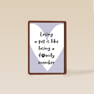 oosing pet like loosing familyl