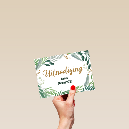 een groene uitnodiging