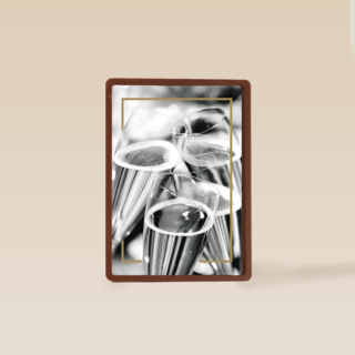 champagne glazen met goud randje