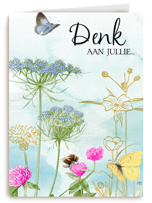 Marjolein Bastin kaart Denk aan jullie