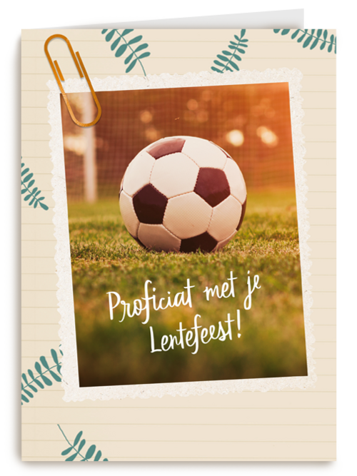 Proficiat met je Lentefeest voetbal