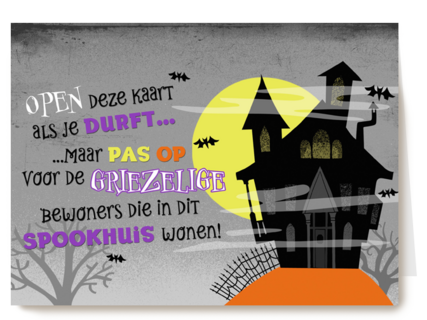 spookhuis op een berg