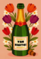 Verjaardag Bloemen En Champagne