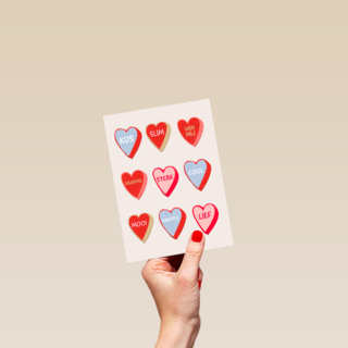 Omschrijf je lover in hartjes