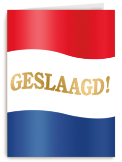 geslaagd kaart nederlandse vlag