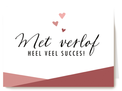 zwangerschap verlof heel veel succes