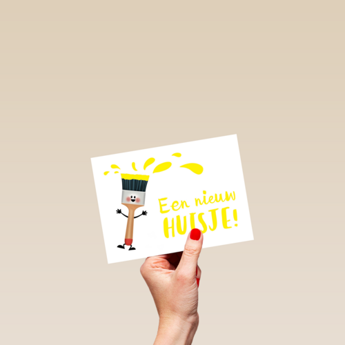 een nieuw huisje kwast