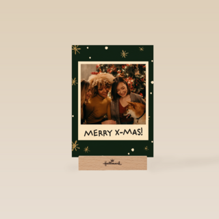 kerstkaart fotokaart merry x mas