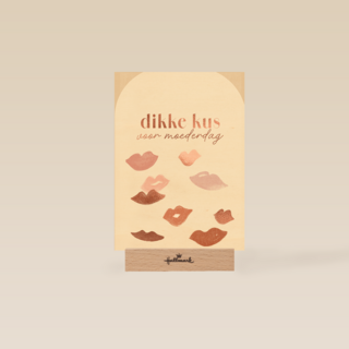 Moederdag Dikke Kus Beige