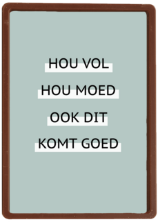 sterkte kaart hou vol hou moed corona lockdown hart onder de riem