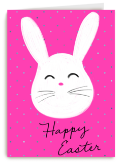 Pasen kaart Paashaas Happy Easter
