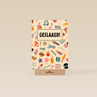 Geslaagd kaart icoontjes