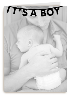 fotokaart enkel its a boy vlaggetje