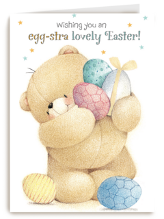 wishing you an egg stra lovely easter forever friends kaart