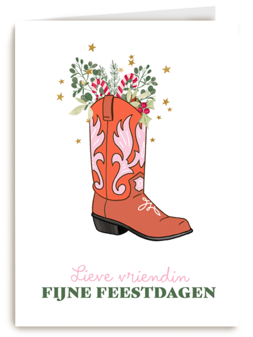Lieve vriendin fijne feestdagen